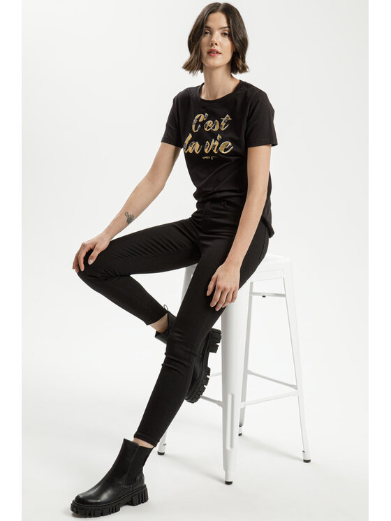 Cross Jeans Cross Jeans Jeansy P 429-013 Czarny Super Skinny Fit