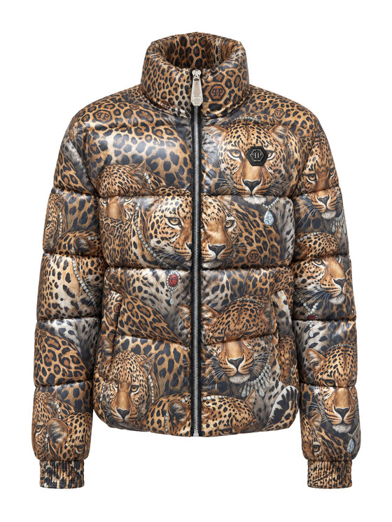PHILIPP PLEIN PHILIPP PLEIN Vatovaná bunda 32095 Béžová Regular Fit
