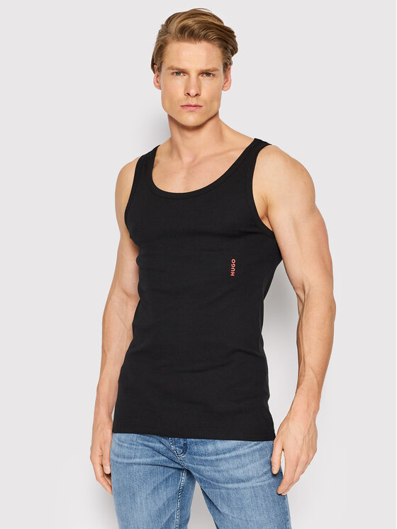 HUGO HUGO Berankovių marškinėlių komplektas 50469778 Juoda Slim Fit