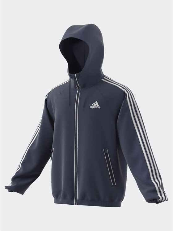 adidas Μπουφάν μεταβατικό BSC 3-Stripes Wind Jacket HT8753 Μπλε Regular ...