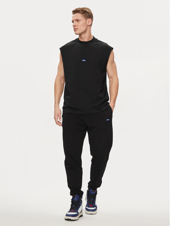 HUGO Hugo Tank top marškinėliai Navertz 50509773 Juoda Regular Fit