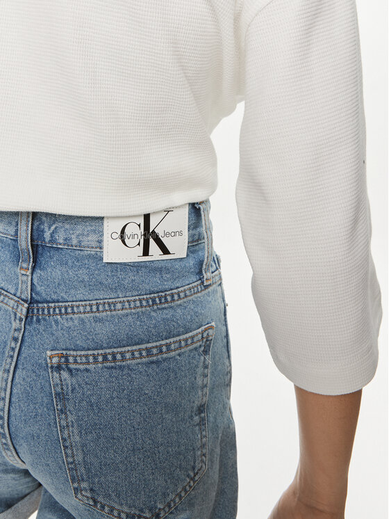 Calvin Klein Jeans Calvin Klein Jeans Szorty jeansowe J20J222800 Niebieski Mom Fit