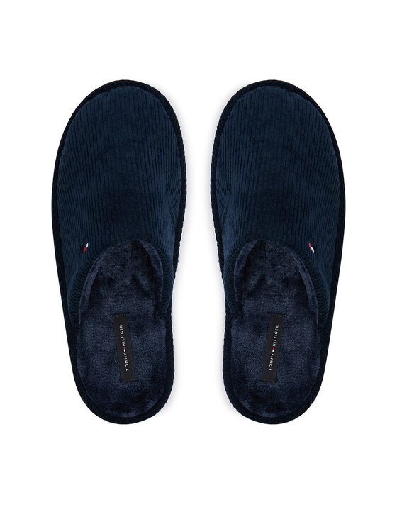 Tommy Hilfiger Tommy Hilfiger Papuče Corduroy House Shoes FM0FM06019 Tamnoplava