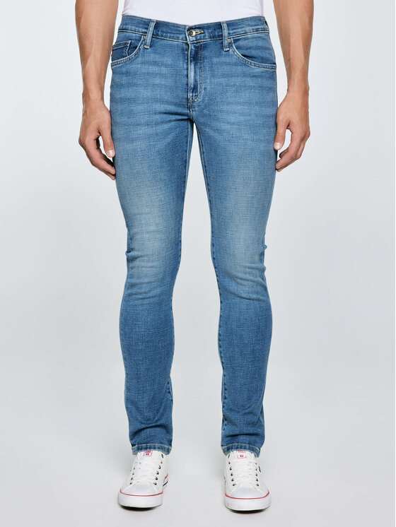 BIG STAR BIG STAR Jeansy JEFFRAY Niebieski Skinny Fit