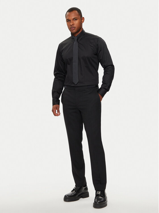HUGO Hugo Cămașă Vikko 50519847 Negru Modern Fit