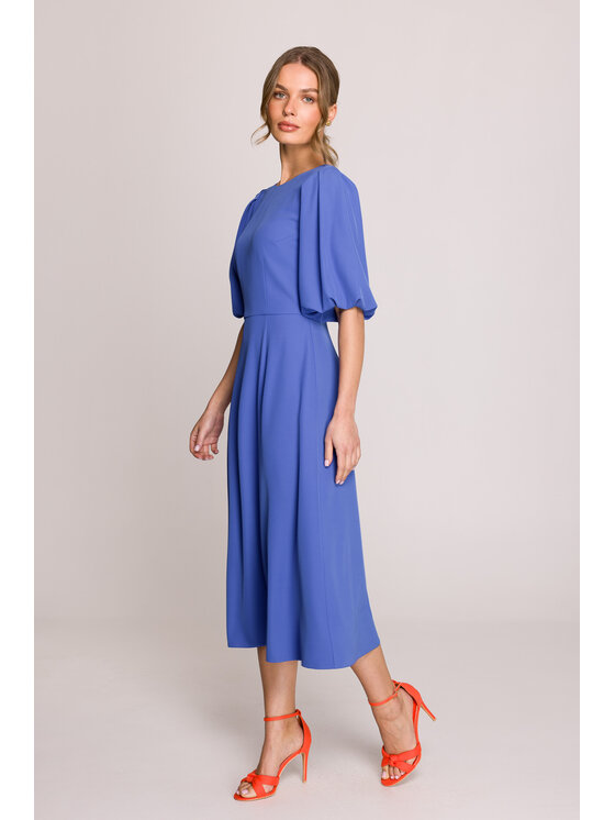 Stylove Stylove Večerní šaty S399 Modrá Premium Fit
