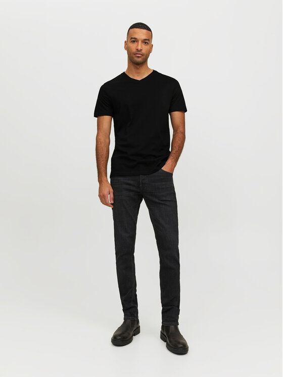 Jack & Jones Jack & Jones T-Shirt Basic 12156102 Czarny Standard Fit