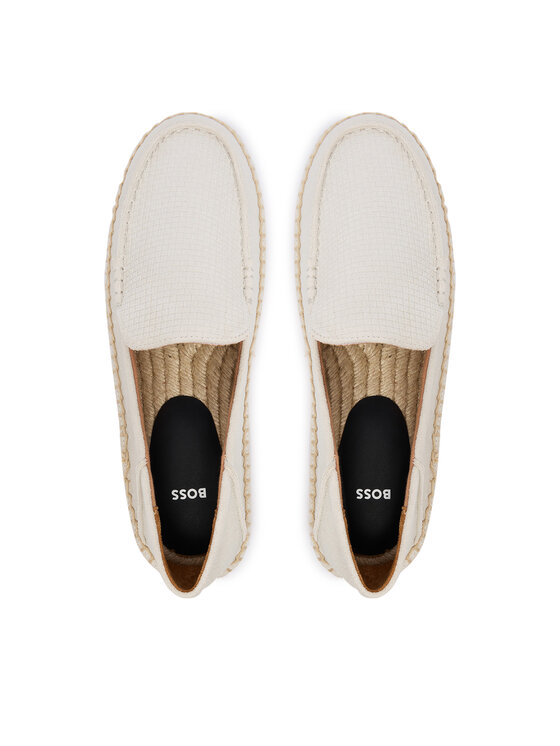 BOSS BOSS Espadrilky Madeira Mocc 50563149 Bílá