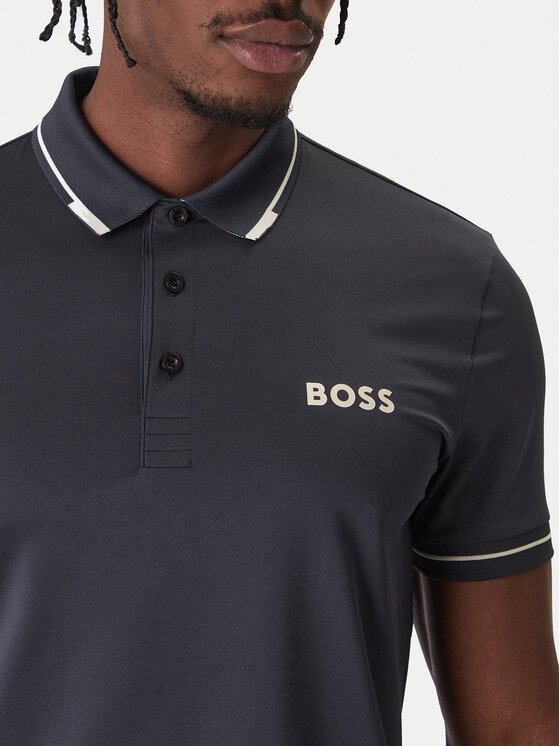 BOSS BOSS Polo marškinėliai Paul Pro 50506203 Tamsiai mėlyna Slim Fit