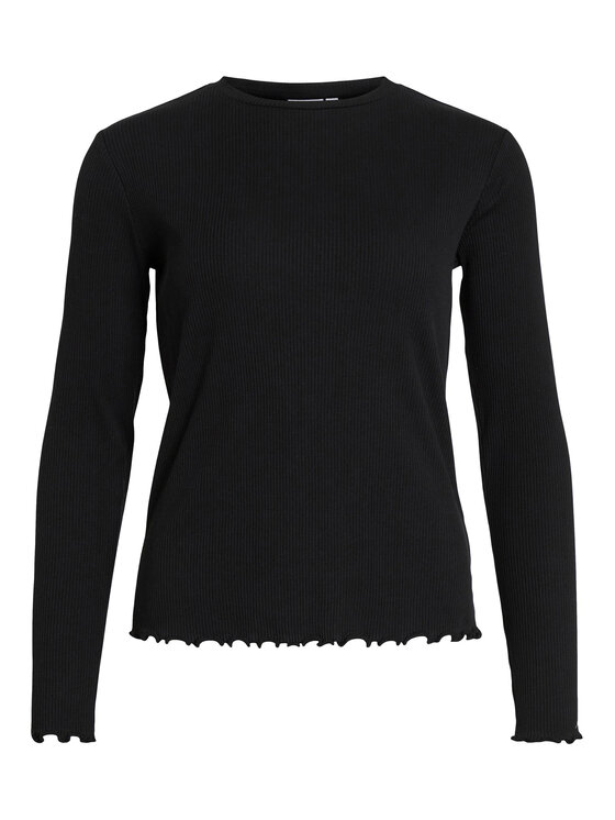 Vila Vila Bluse Thessa 14084649 Schwarz Regular Fit