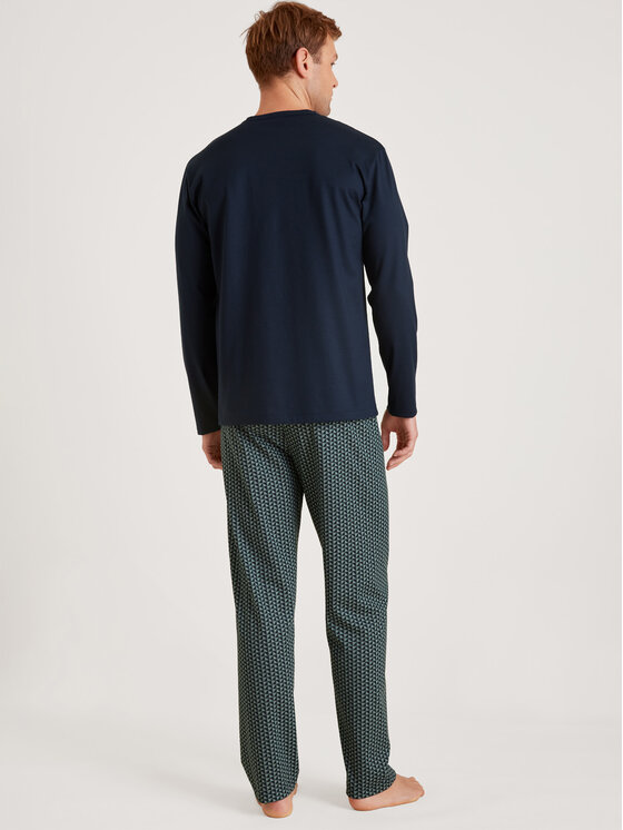 Calida Calida Piżama 43388 Granatowy Comfortable Fit