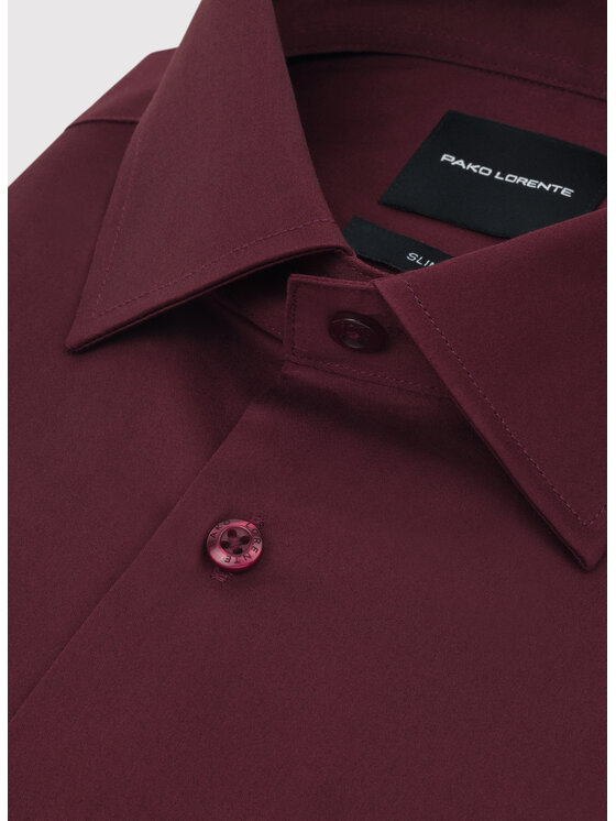 Pako Lorente Pako Lorente Koszula P26WF-1X-027 Bordowy Slim Fit