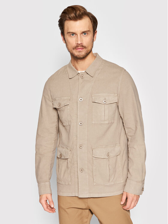 Oscar Jacobson Prehodna Jakna Safari 1137 3311 Bež Regular Fit