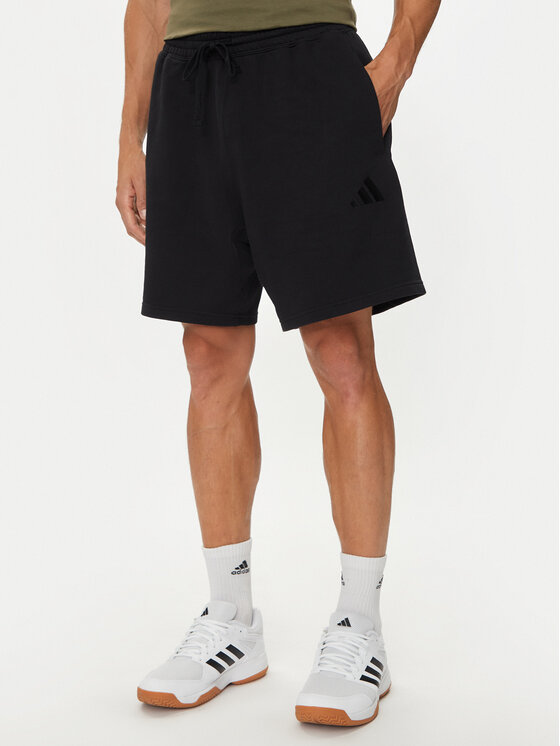 Adidas all black shorts deals