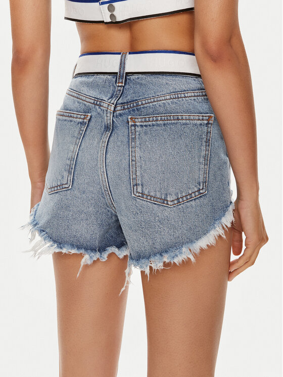 HUGO Hugo Jeans kratke hlače Galara_2_B 50514699 Modra Regular Fit