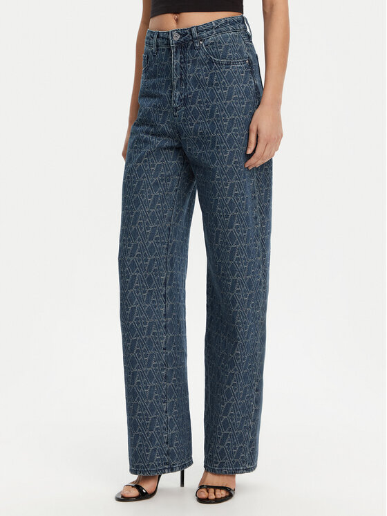 Armani Exchange Džínsy XW000100 AF12844 FB055 Modrá Relaxed Fit