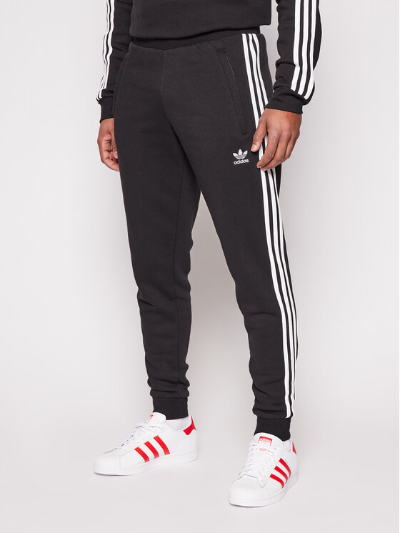 adidas adidas Спортивні штани 3-Stripes GN3458 Чорний Fitted Fit