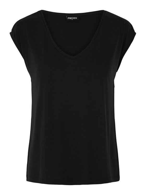 Pieces Pieces T-krekls 17095260 Melns Regular Fit