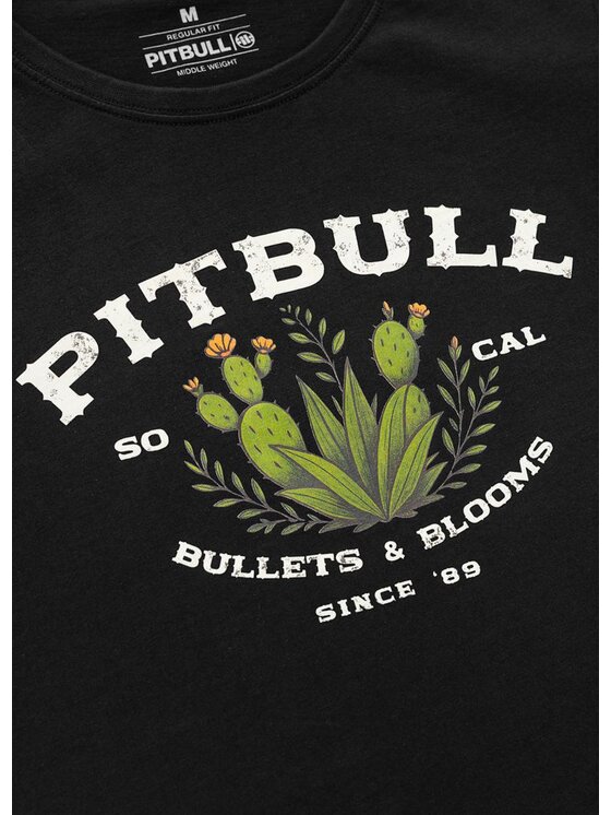 PITBULL PITBULL T-Shirt BULLETS & BLOOMS Czarny Regular Fit