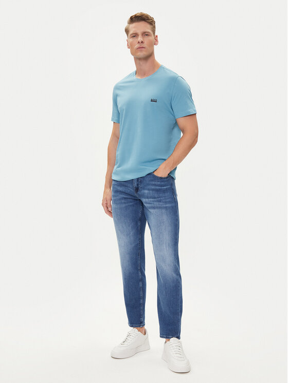 BOSS BOSS T-krekls 50531401 Gaiši zils Regular Fit