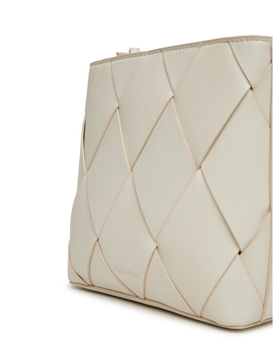 Calvin Klein Calvin Klein Torebka Ck Woven Square Crossbody K60K612991 Biały