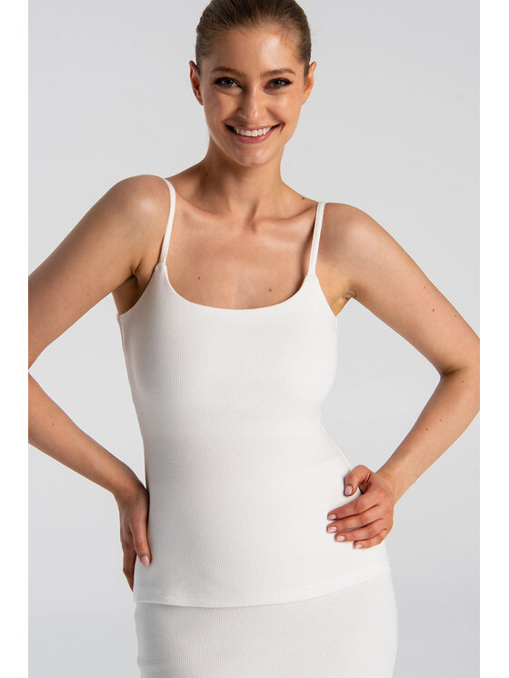 Nudyess Nudyess Blusa Rodeo Bianco Regular Fit