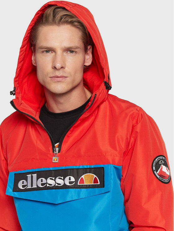 Giacca Ellesse Monterini Uomo - Mezza Zip, Cappuccio, 100% Poliestere, Vestibilità Standard