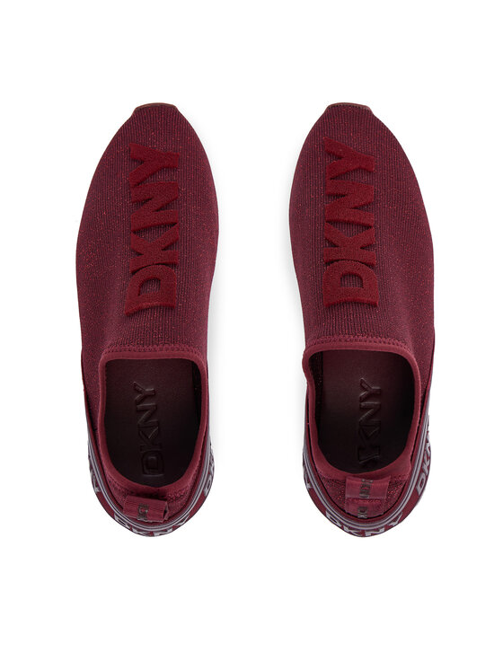 DKNY DKNY Sneakersy Abbi Logo Slip-On K3502004 Bordová