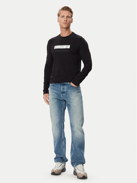 EA7 Emporio Armani EA7 Emporio Armani Pikkade varrukatega T-särk 7M002417 AF10373 MC001 Must Slim Fit