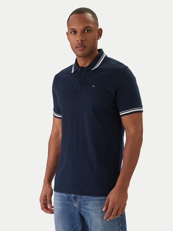 Tommy Jeans Tommy Jeans Polo majica DM0DM22700 Mornarsko modra Regular Fit