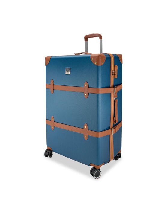 Semi Line Semi Line Valigia grande T5672-4 Blu scuro