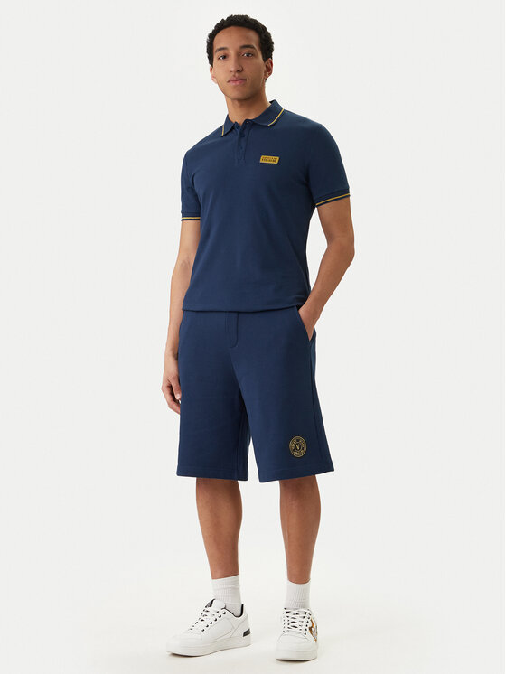 Versace Jeans Couture Versace Jeans Couture Polokošeľa 80GAGT05 CJ01T Tmavomodrá Slim Fit
