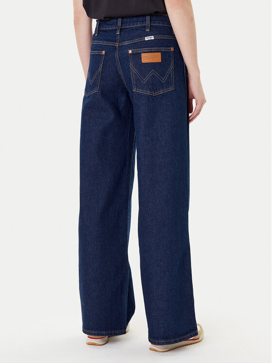 Wrangler Wrangler Traperice World Wide 112372996 Tamnoplava Wide Leg