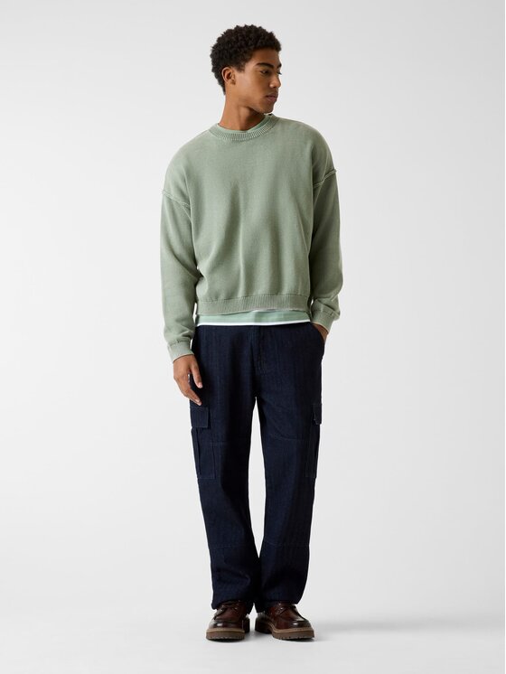 Guess Guess Sweter 180553 Zielony Classic Fit