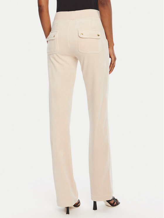 Juicy Couture Juicy Couture Donji dio trenerke Del Ray JCAP180G Bež Regular Fit