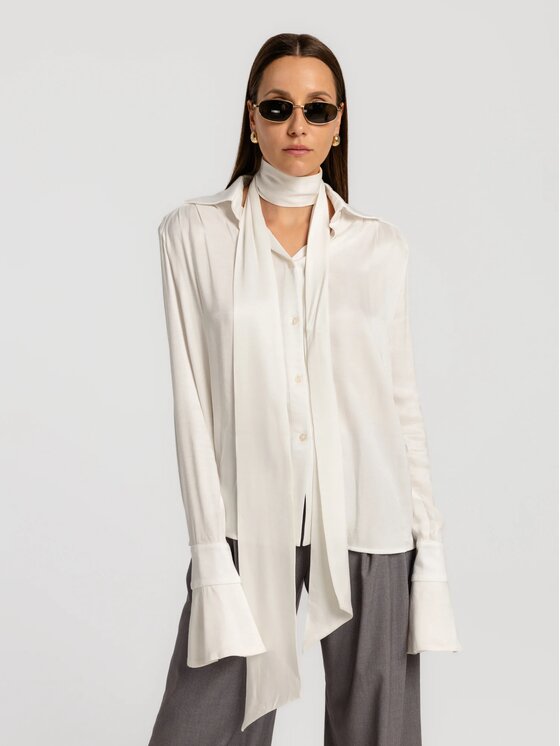 MANDRAGORA MANDRAGORA Camicia Celia Beige Standard Fit