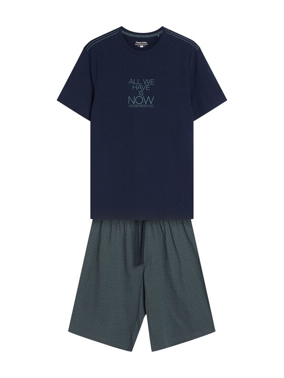 Henderson Henderson Piżama 42632 Granatowy Regular Fit