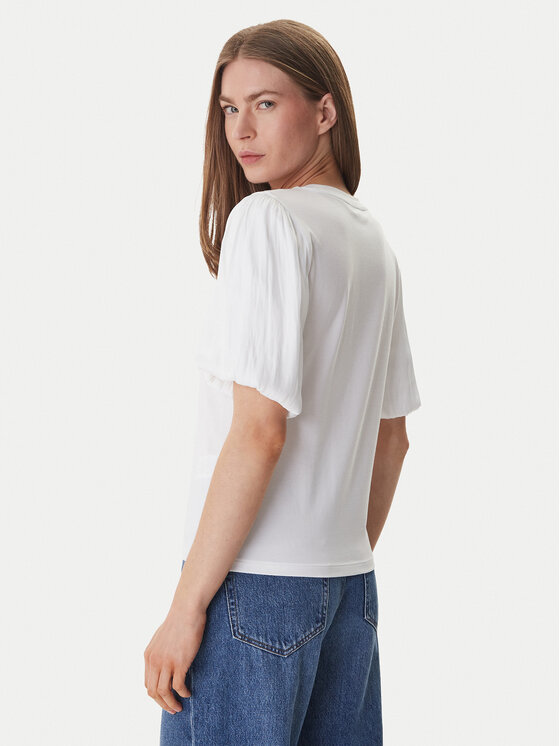 DKNY DKNY Bluzka P6BH7ENV Biały Regular Fit