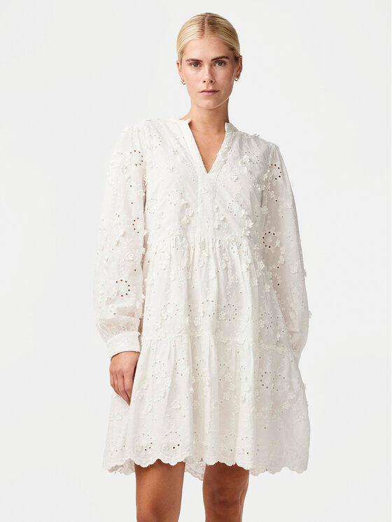 YAS YAS Sommerkleid Menusa 26033229 Weiß Regular Fit
