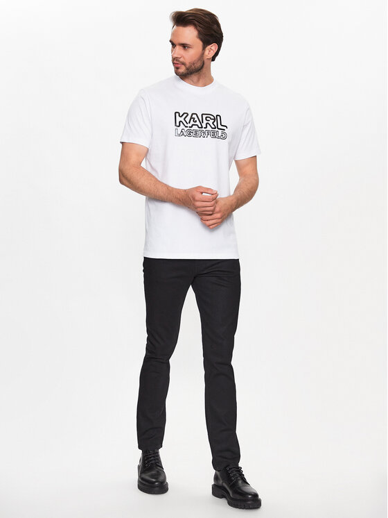 KARL LAGERFELD KARL LAGERFELD Traperice 265840 533842 Crna Regular Fit