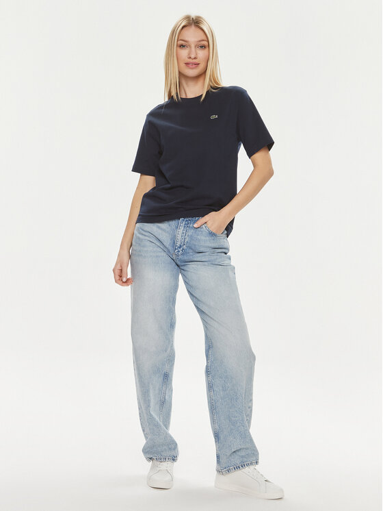 Lacoste Lacoste Póló TF7215 Sötétkék Loose Fit