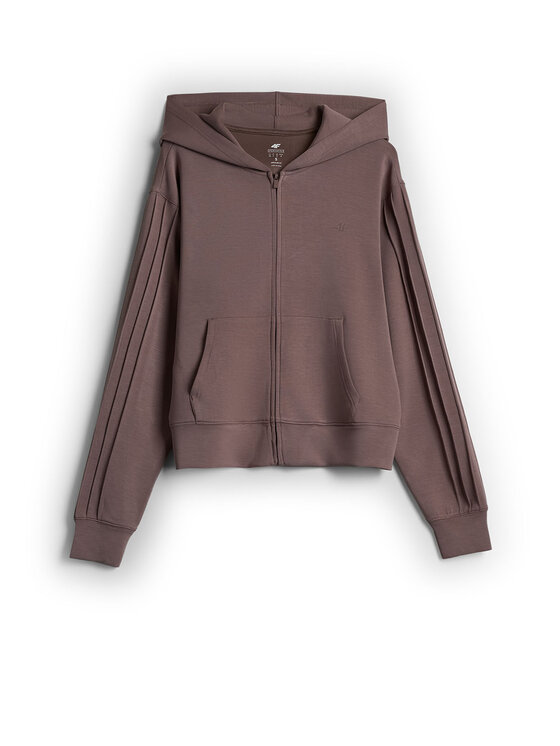 4F 4F Bluza SELF LOVE Brązowy Regular Fit