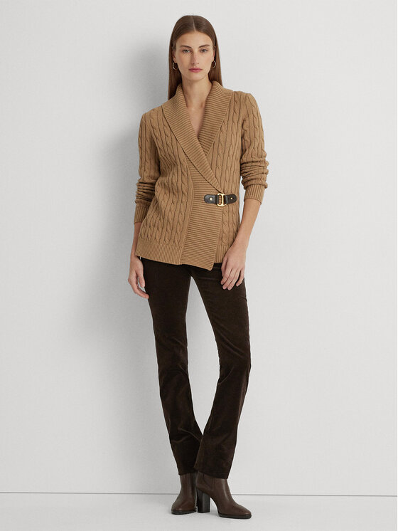 LAUREN RALPH LAUREN LAUREN RALPH LAUREN Sweter 200808258002 Beżowy Regular Fit