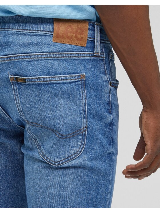 Lee Lee Jeansy LUKE Niebieski Slim Fit
