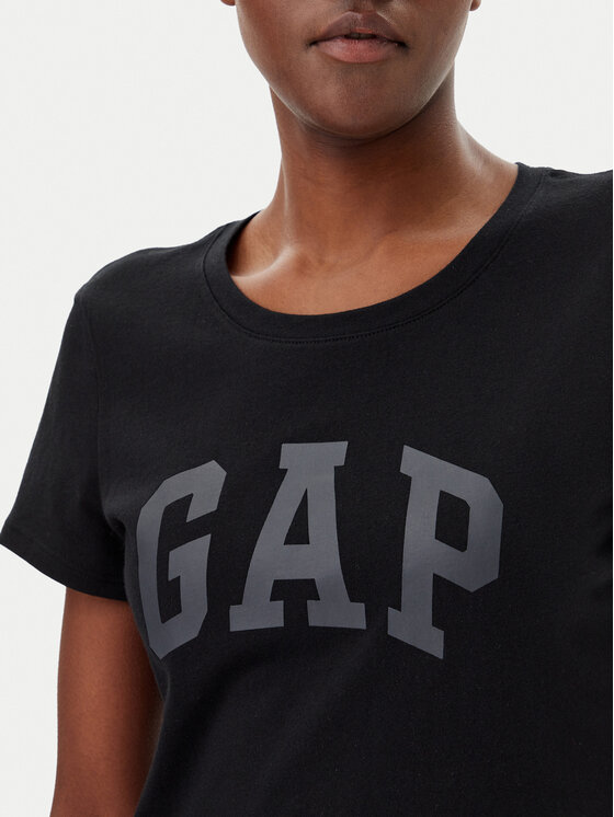 Gap Gap T-Shirt 729555-06 Czarny Regular Fit