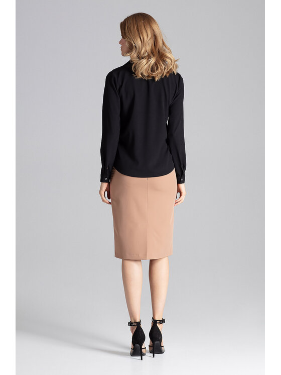 FIGL FIGL Koszula M621 Czarny Loose Fit