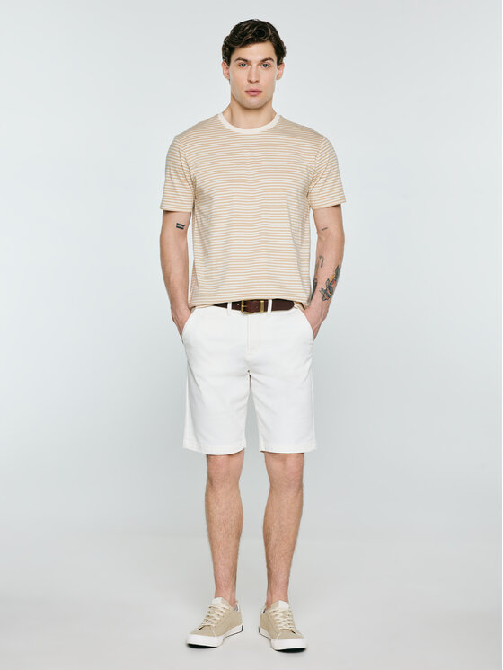 BIG STAR BIG STAR T-Shirt OLER Beżowy Basic Fit