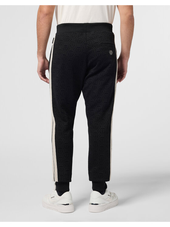 PHILIPP PLEIN PHILIPP PLEIN Spodnie dresowe 30025 Czarny Jogger Fit