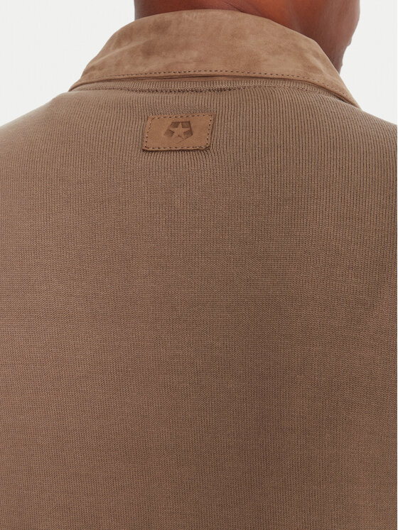 Milestone Milestone Ādas jaka MSRayan 531624 60700 Bēšs Regular Fit