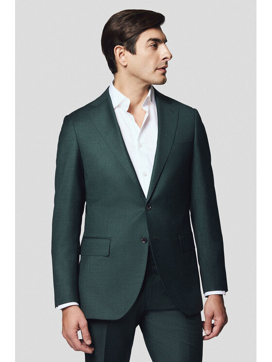 Lancerto Lancerto Garnitur Seget GA073125000018 Zielony Slim Fit